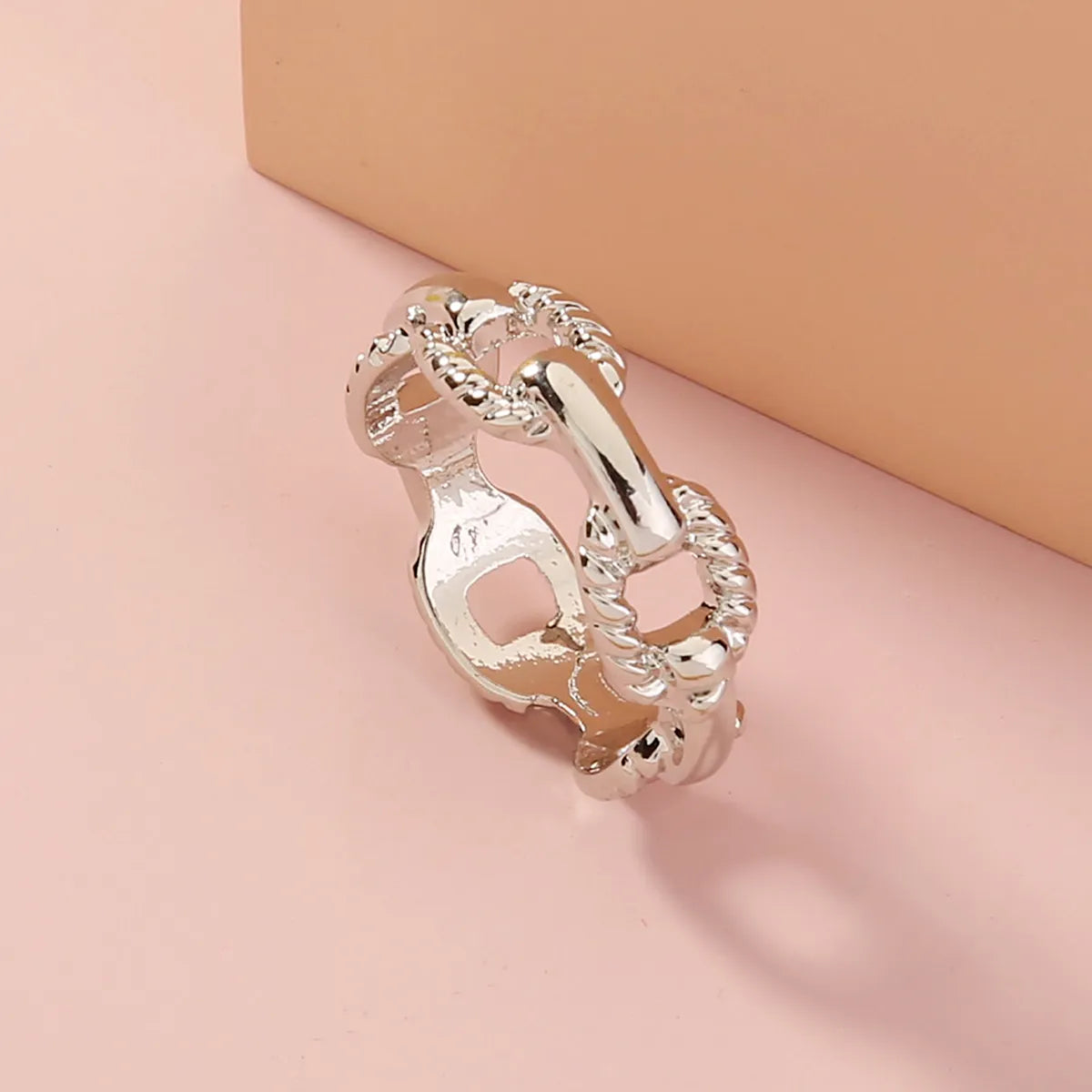 1 Piece Simple Style Heart Shape Copper Plating Inlay Zircon Gold Plated Open Ring