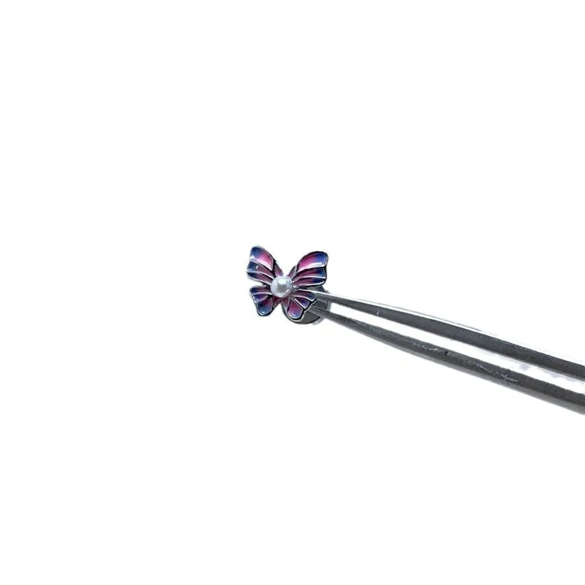 1 Piece Simple Style Leaf Heart Shape Crown Inlay Copper Zircon Ear Studs