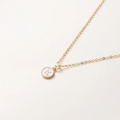 1 Piece Simple Style Letter Alloy Plating Unisex Necklace