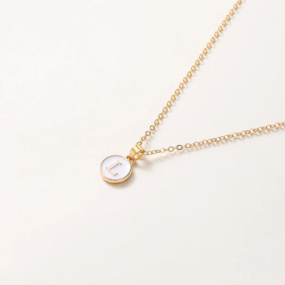 1 Piece Simple Style Letter Alloy Plating Unisex Necklace