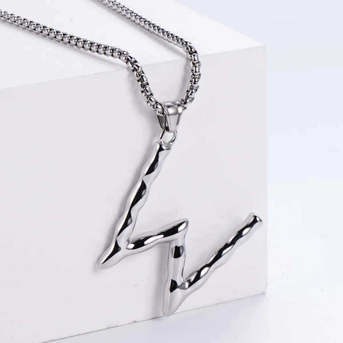 1 Piece Stainless Steel Letter Polished Pendant