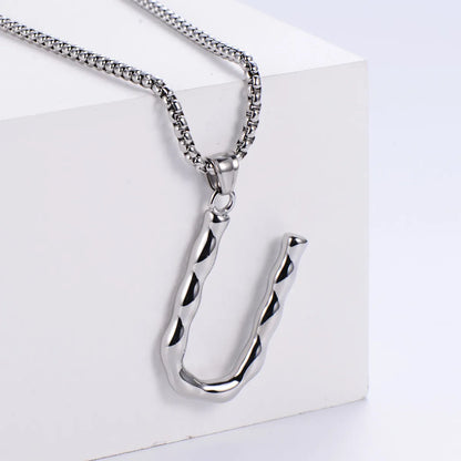 1 Piece Stainless Steel Letter Polished Pendant