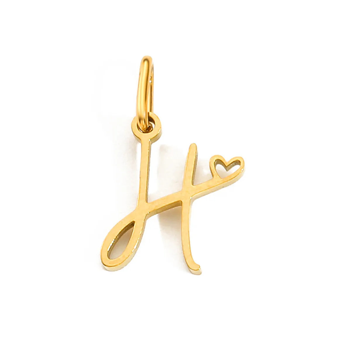 1 Piece Simple Style Letter Stainless Steel Plating Pendant Jewelry Accessories