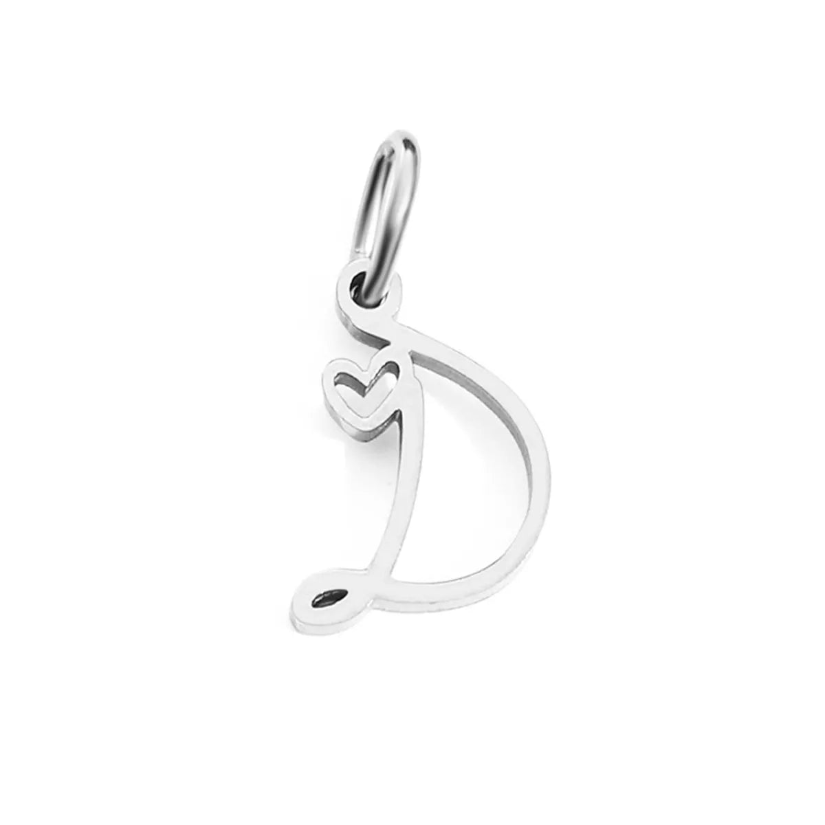 1 Piece Simple Style Letter Stainless Steel Plating Pendant Jewelry Accessories