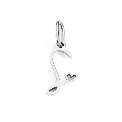 1 Piece Simple Style Letter Stainless Steel Plating Pendant Jewelry Accessories