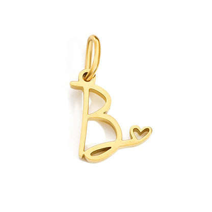 1 Piece Simple Style Letter Stainless Steel Plating Pendant Jewelry Accessories