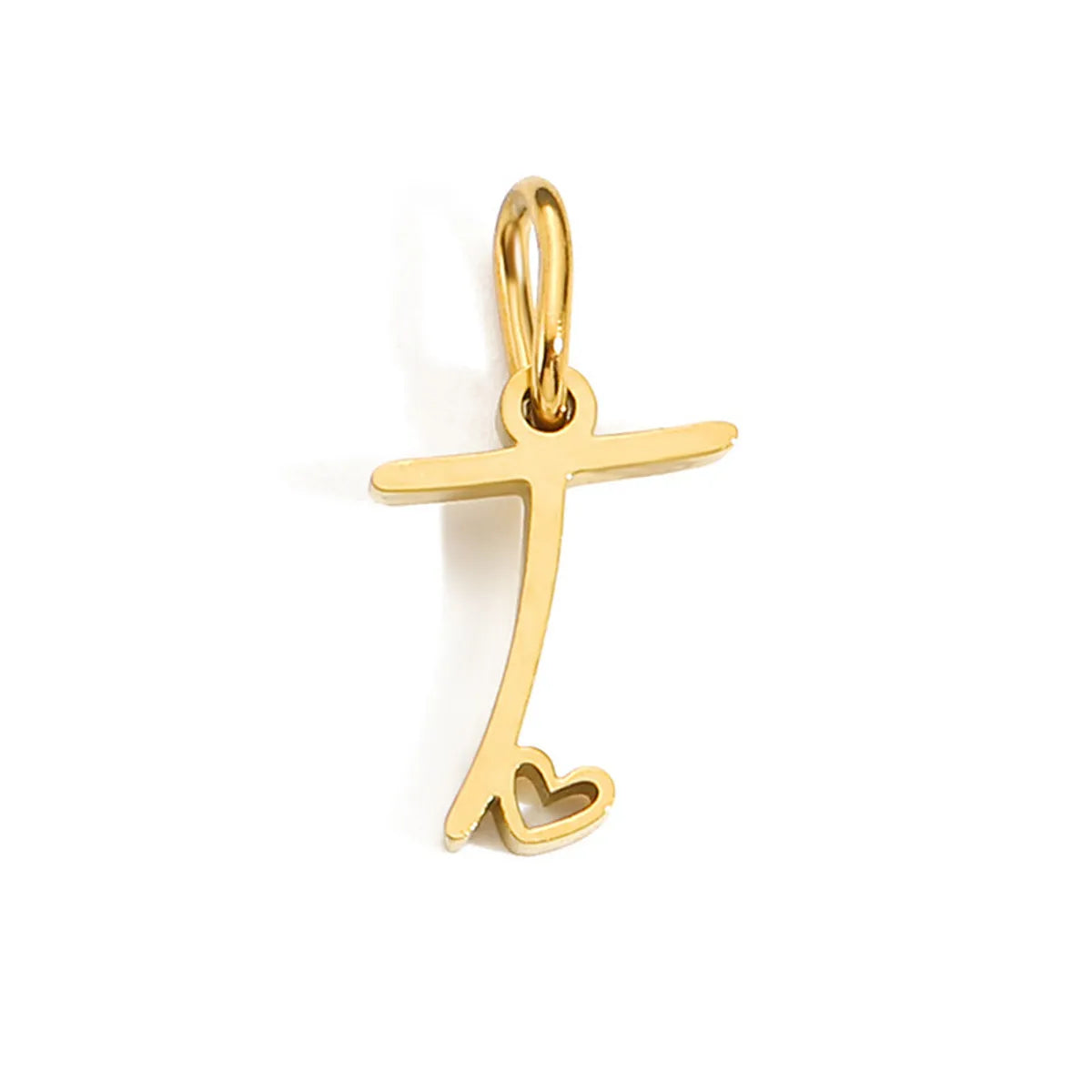 1 Piece Simple Style Letter Stainless Steel Plating Pendant Jewelry Accessories