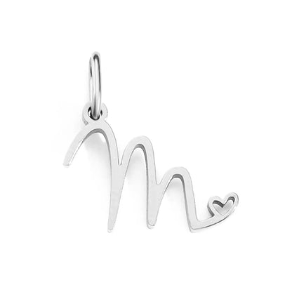 1 Piece Simple Style Letter Stainless Steel Plating Pendant Jewelry Accessories