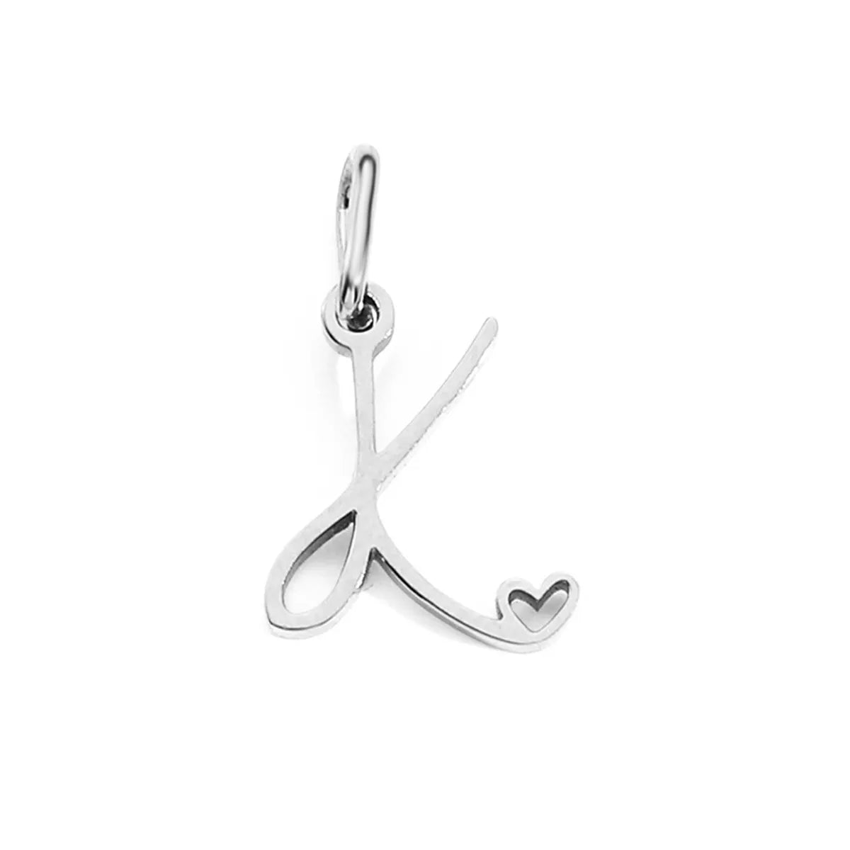 1 Piece Simple Style Letter Stainless Steel Plating Pendant Jewelry Accessories