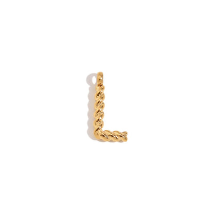 1 Piece 304 Stainless Steel 18K Gold Plated Letter Polished Pendant