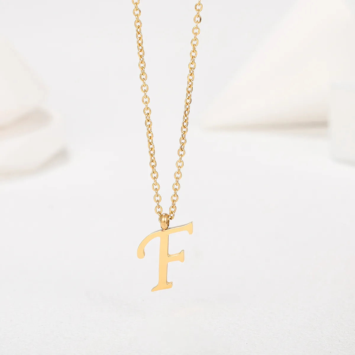 1 Piece Simple Style Letter Stainless Steel Plating Pendant Necklace