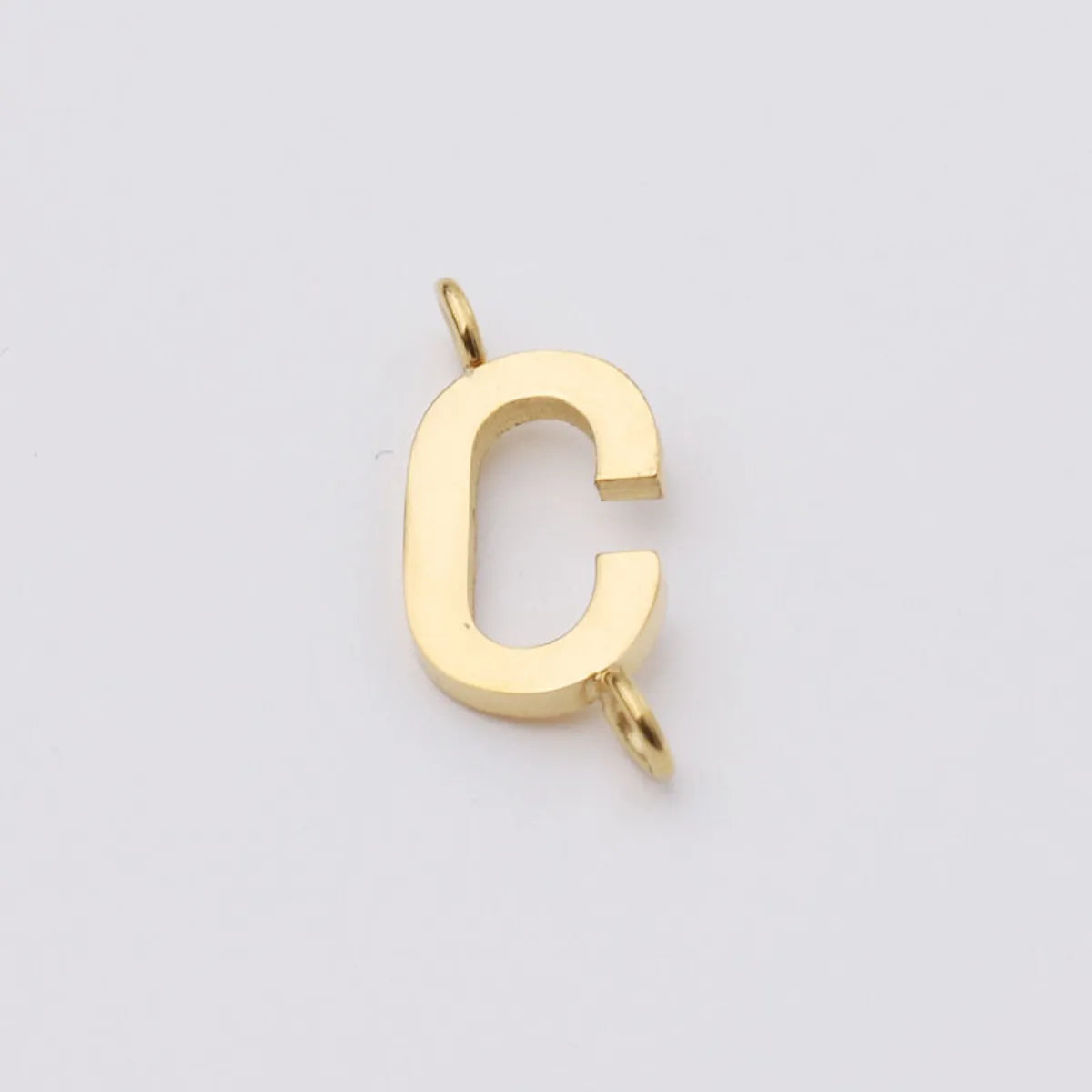 1 Piece Stainless Steel None 18K Gold Plated Rose Gold Plated Letter Pendant