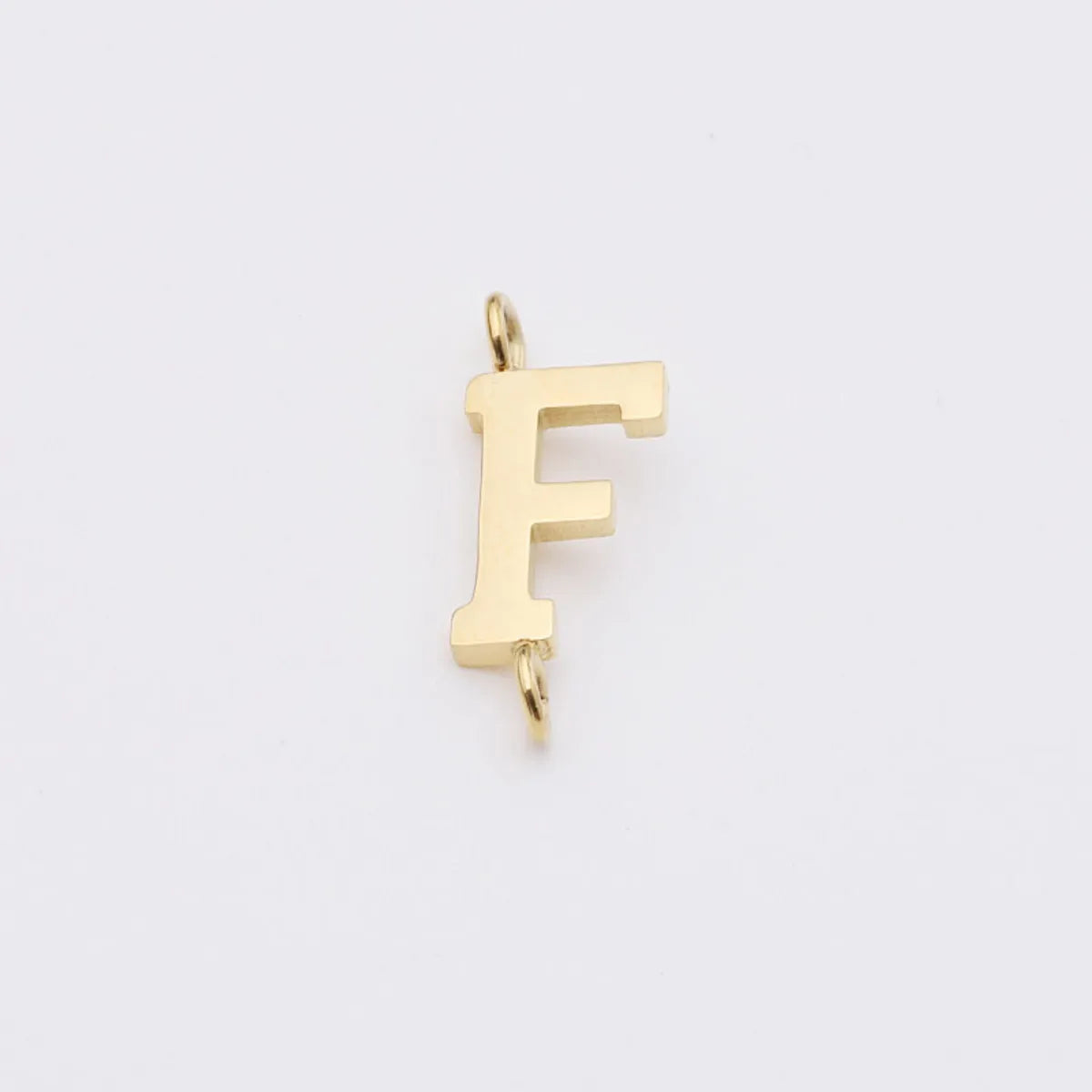 1 Piece Stainless Steel None 18K Gold Plated Rose Gold Plated Letter Pendant