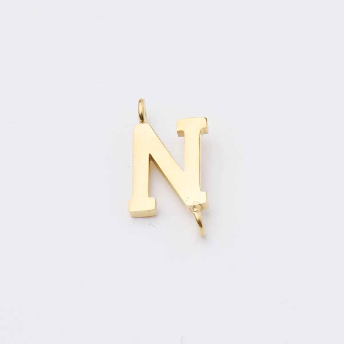 1 Piece Stainless Steel None 18K Gold Plated Rose Gold Plated Letter Pendant