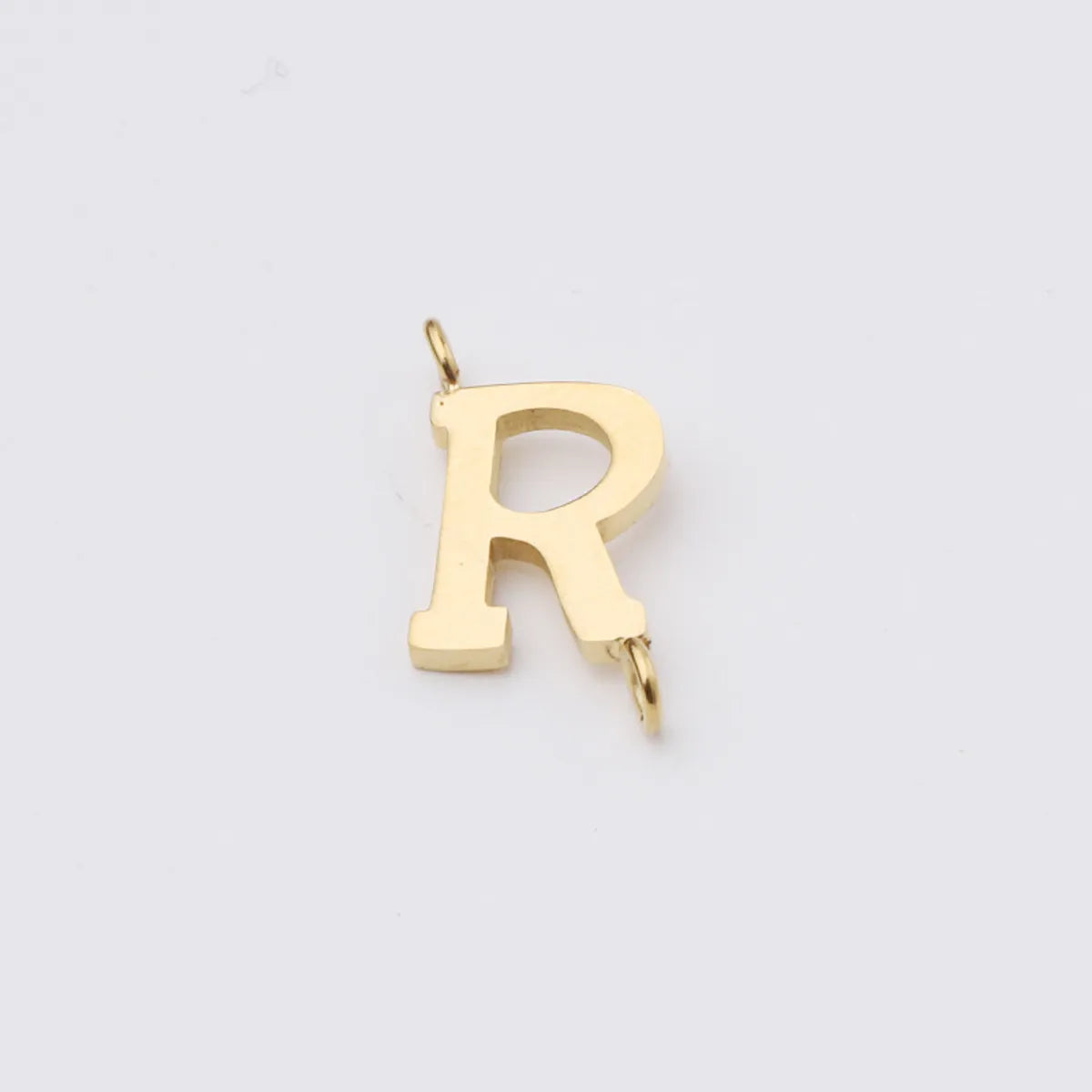 1 Piece Stainless Steel None 18K Gold Plated Rose Gold Plated Letter Pendant