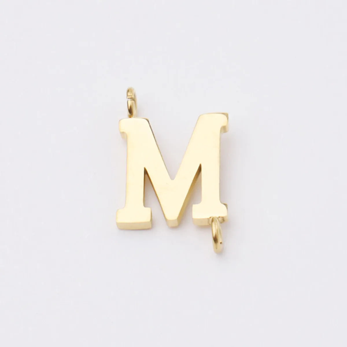 1 Piece Stainless Steel None 18K Gold Plated Rose Gold Plated Letter Pendant