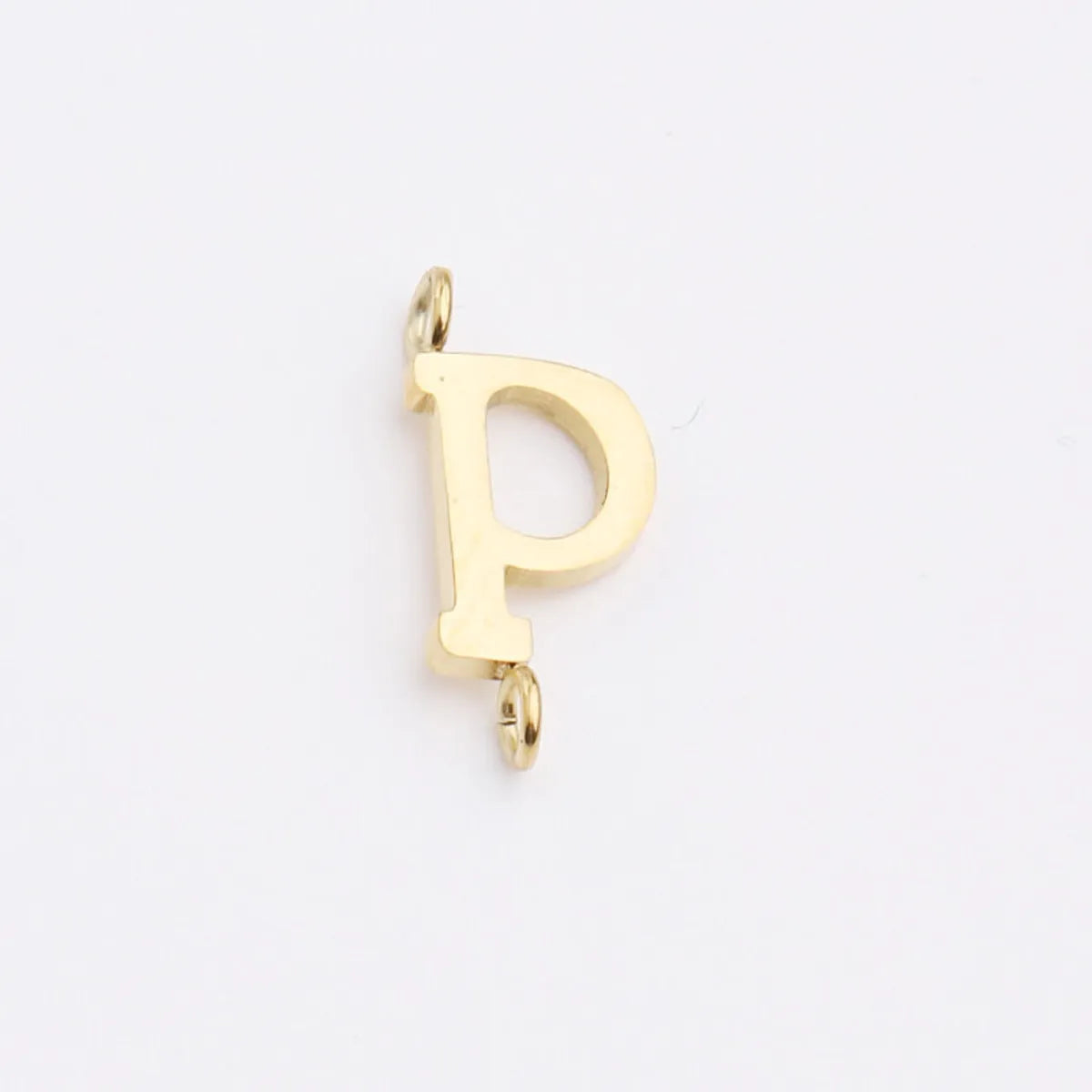 1 Piece Stainless Steel None 18K Gold Plated Rose Gold Plated Letter Pendant