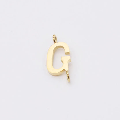 1 Piece Stainless Steel None 18K Gold Plated Rose Gold Plated Letter Pendant