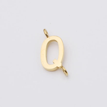 1 Piece Stainless Steel None 18K Gold Plated Rose Gold Plated Letter Pendant