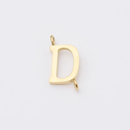 1 Piece Stainless Steel None 18K Gold Plated Rose Gold Plated Letter Pendant