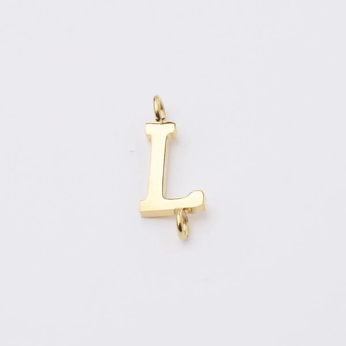 1 Piece Stainless Steel None 18K Gold Plated Rose Gold Plated Letter Pendant