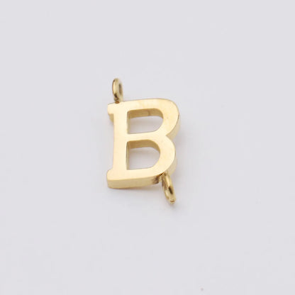 1 Piece Stainless Steel None 18K Gold Plated Rose Gold Plated Letter Pendant