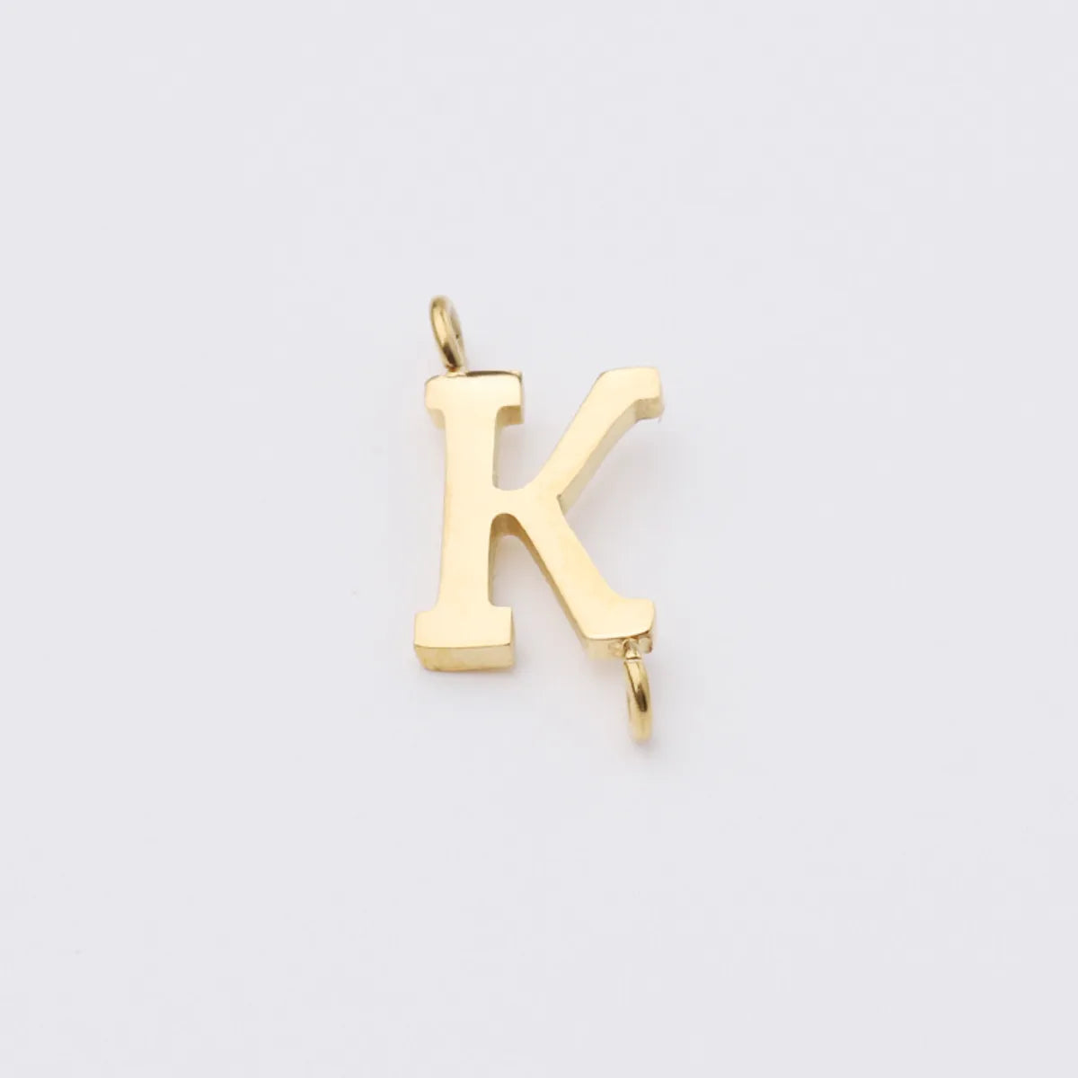 1 Piece Stainless Steel None 18K Gold Plated Rose Gold Plated Letter Pendant