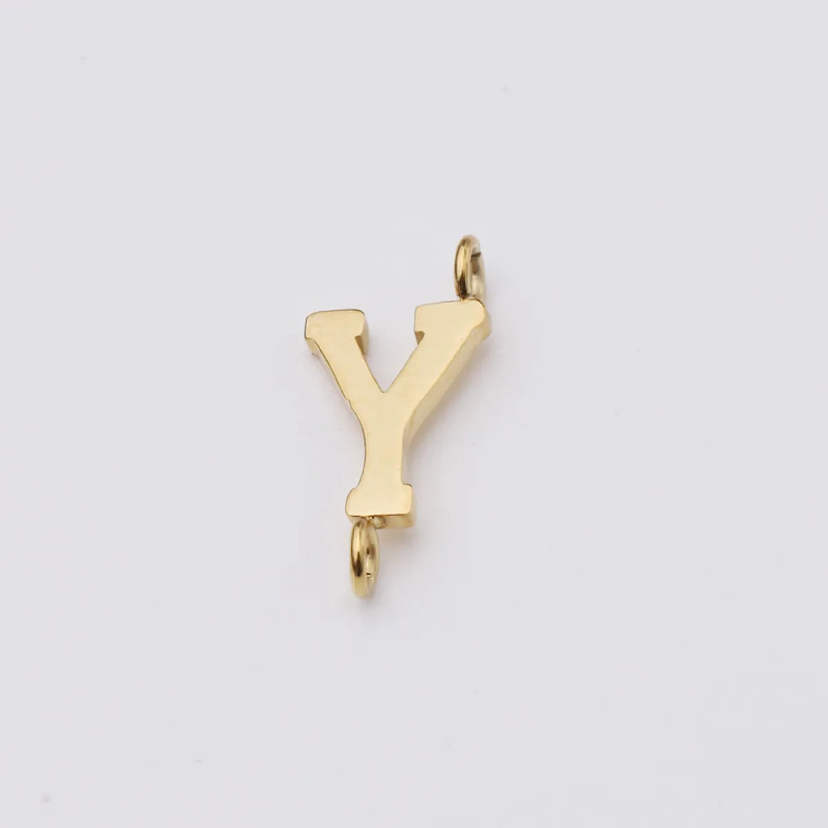 1 Piece Stainless Steel None 18K Gold Plated Rose Gold Plated Letter Pendant