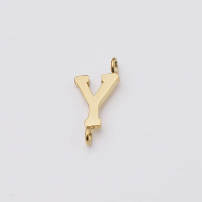 1 Piece Stainless Steel None 18K Gold Plated Rose Gold Plated Letter Pendant