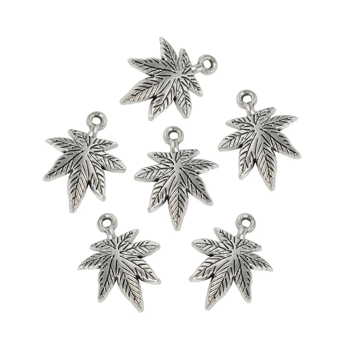 1 Piece Simple Style Maple Leaf Alloy Plating Pendant Jewelry Accessories