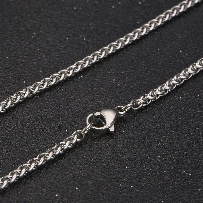 Simple Style Rhombus 304 Stainless Steel Metal Chain Unisex Necklace