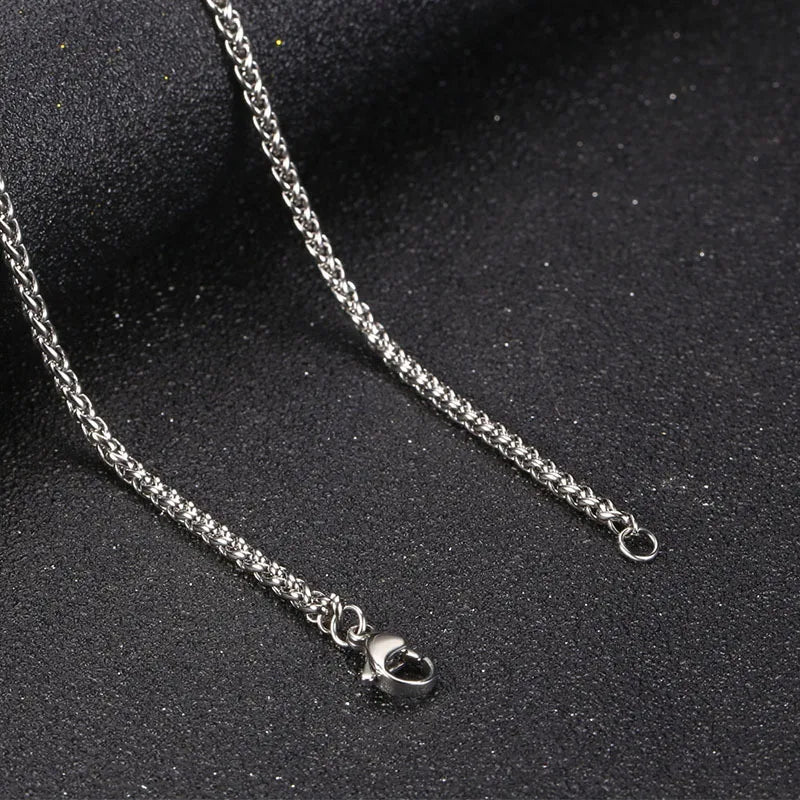 Simple Style Rhombus 304 Stainless Steel Metal Chain Unisex Necklace