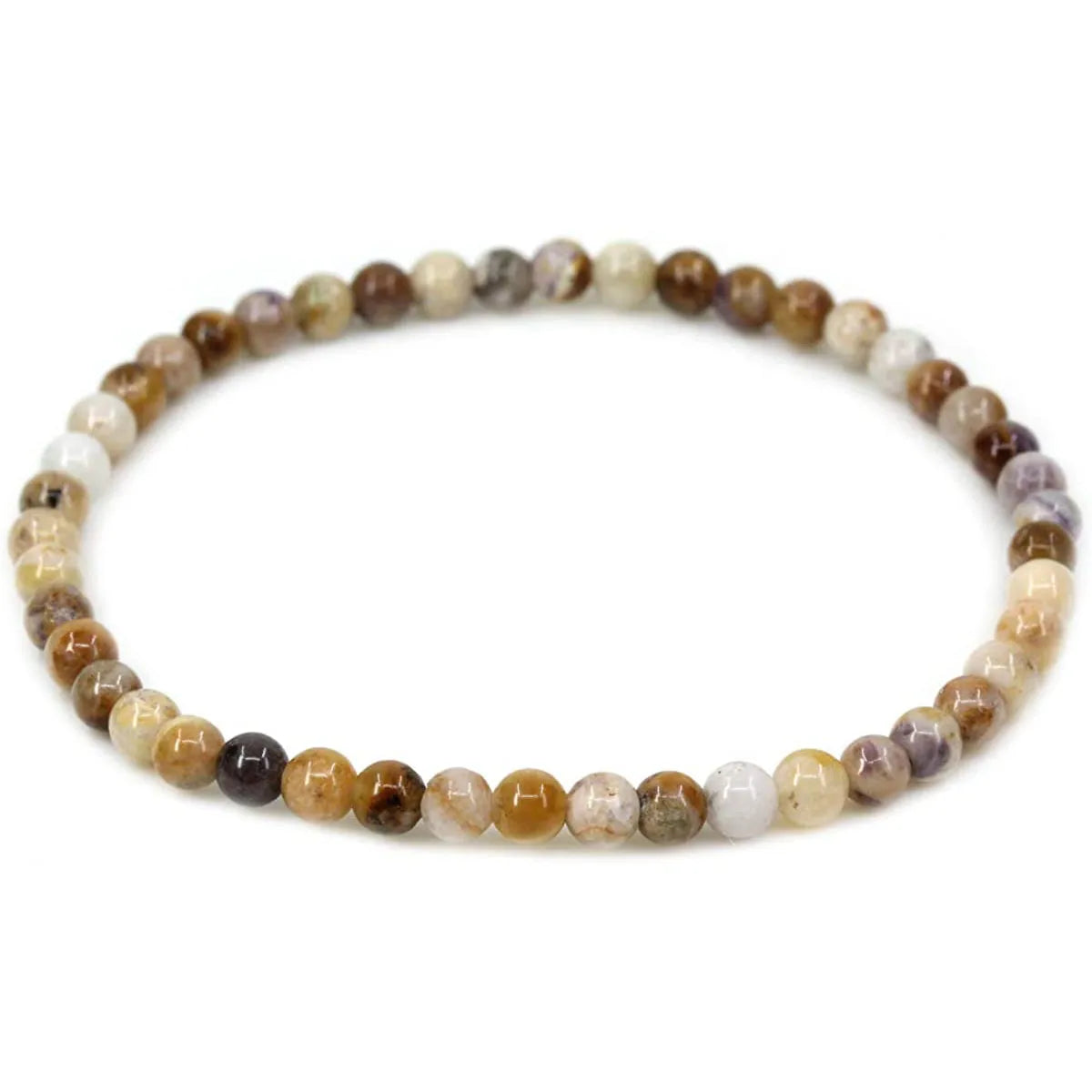 1 Piece Simple Style Round Natural Stone Beaded Bracelets