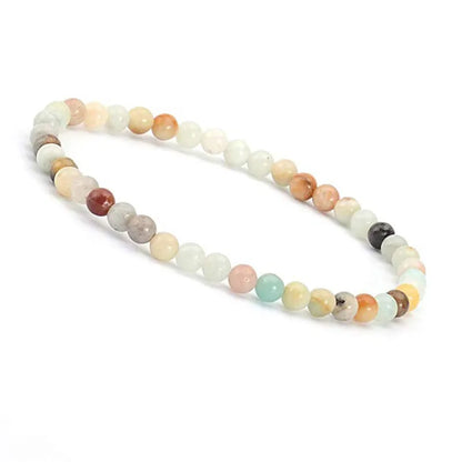 1 Piece Simple Style Round Natural Stone Beaded Bracelets