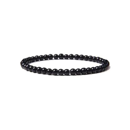 1 Piece Simple Style Round Natural Stone Beaded Bracelets