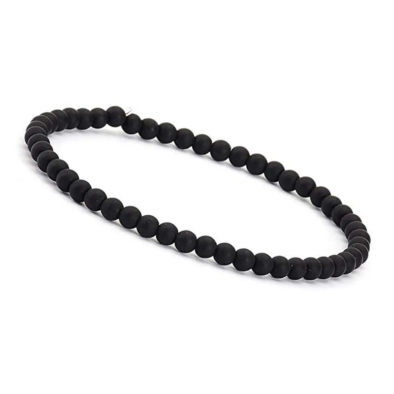 1 Piece Simple Style Round Natural Stone Beaded Bracelets