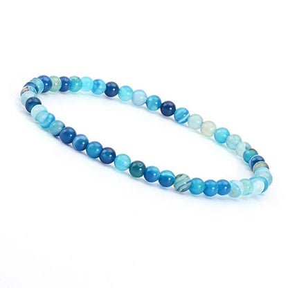 1 Piece Simple Style Round Natural Stone Beaded Bracelets