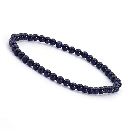 1 Piece Simple Style Round Natural Stone Beaded Bracelets