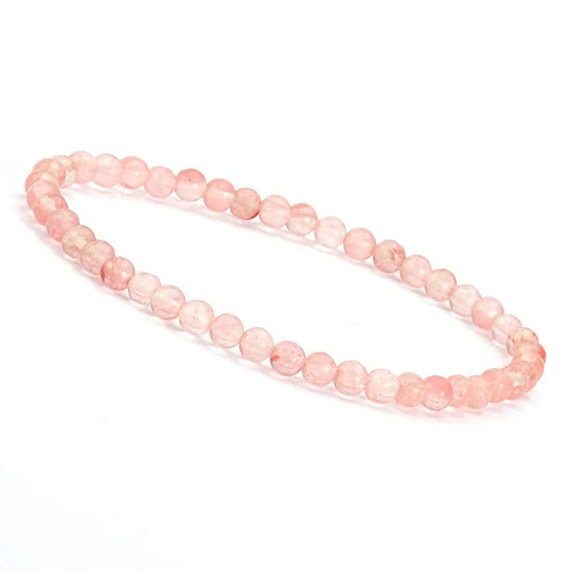 1 Piece Simple Style Round Natural Stone Beaded Bracelets