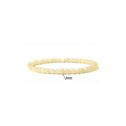 1 Piece Simple Style Round Natural Stone Beaded Bracelets