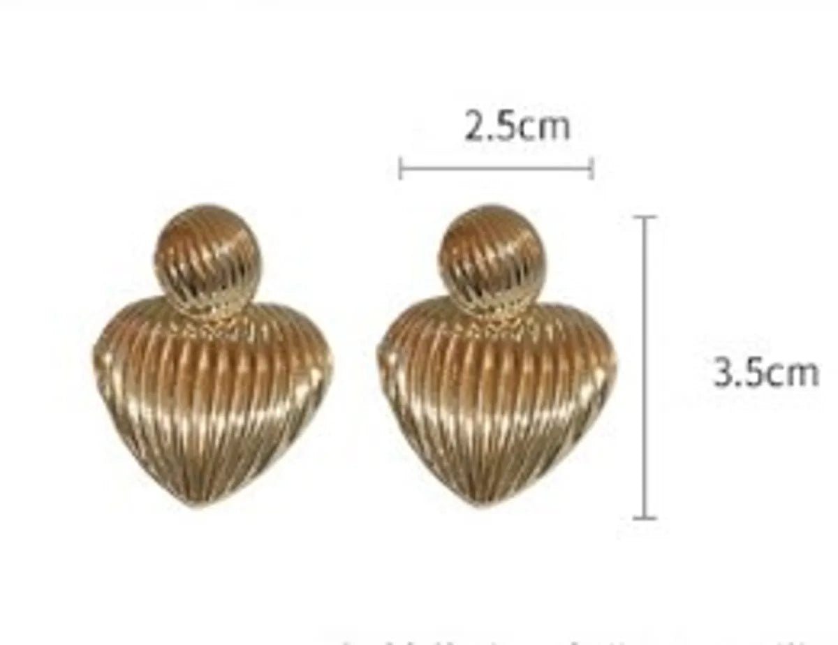 1 Piece Simple Style Solid Color Alloy Hoop Earrings