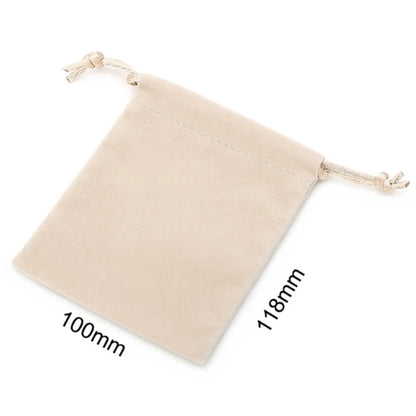 Simple Style Solid Color Cloth Jewelry Packaging Bags