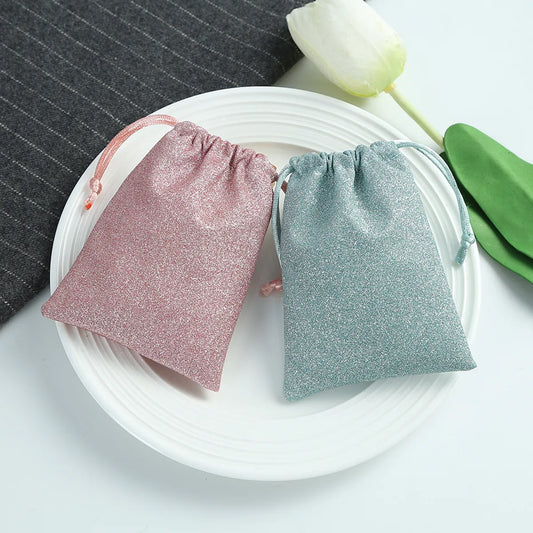 Simple Style Solid Color Cloth Jewelry Packaging Bags