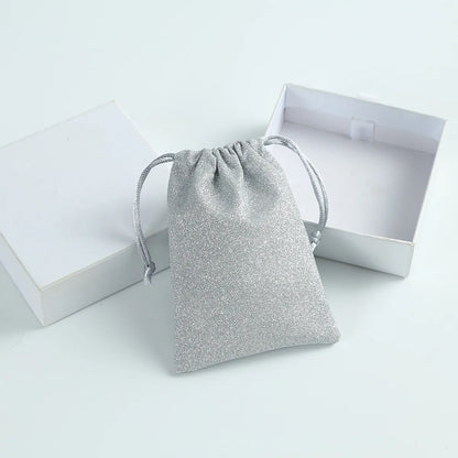 Simple Style Solid Color Cloth Jewelry Packaging Bags