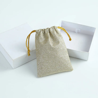 Simple Style Solid Color Cloth Jewelry Packaging Bags