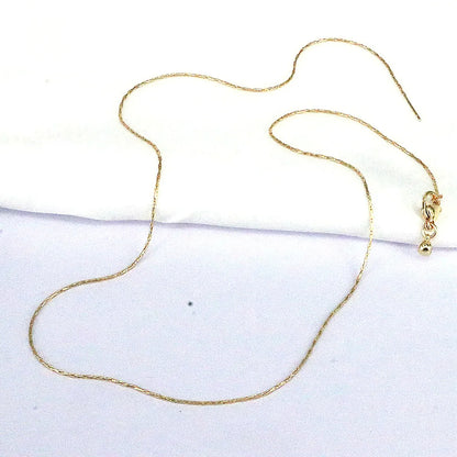 Simple Style Solid Color Copper Gold Plated Necklace In Bulk