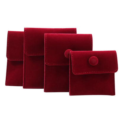 Simple Style Solid Color Flannel Jewelry Packaging Bags