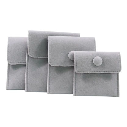 Simple Style Solid Color Flannel Jewelry Packaging Bags