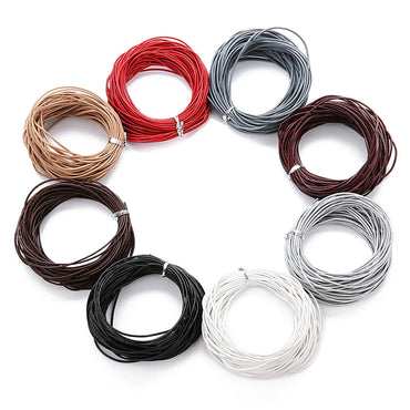 1 Piece Simple Style Solid Color Leather Rope Jewelry Accessories