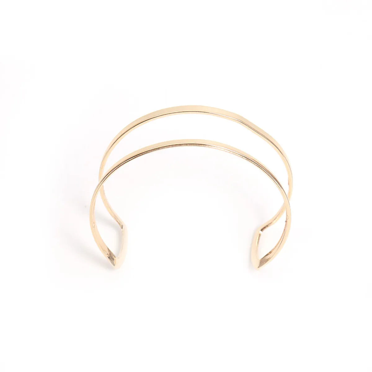 1 Piece Simple Style Solid Color Metal Hollow Out Women's Bangle